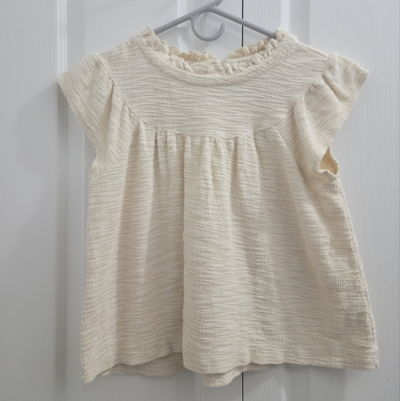 Madewell Textural Knit Ruffle-Neck Top - Picture 4 of 11